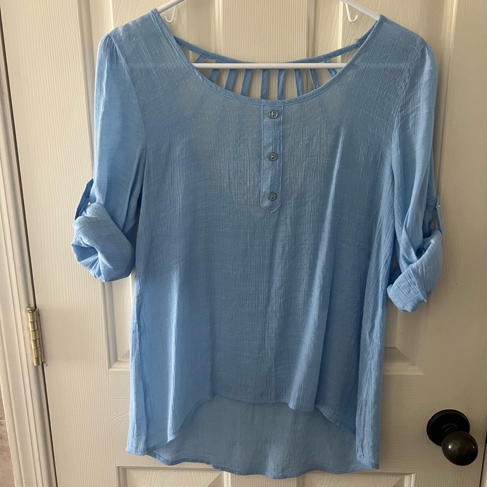 Blue dress top